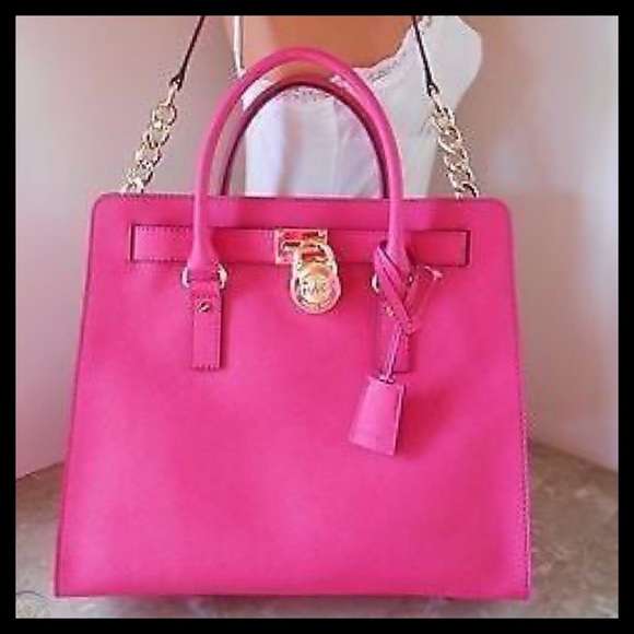 Michael Kors Handbags - NWT Michael Kors Hamilton Leather Large N/S Tote